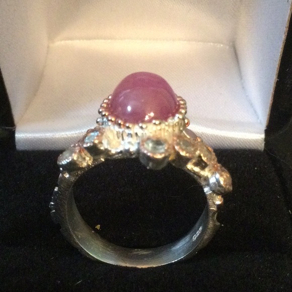 Amazing Genuine Rare Pink Star Ruby Ring - Picture 8 of 11